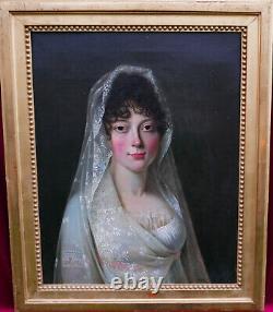 Portrait of a Young Woman, First Empire Period, Oil on Canvas, Early 19th Century