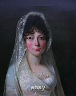 Portrait of a Young Woman, First Empire Period, Oil on Canvas, Early 19th Century