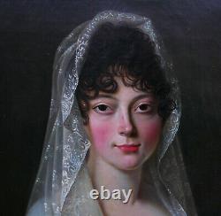 Portrait of a Young Woman, First Empire Period, Oil on Canvas, Early 19th Century