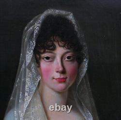 Portrait of a Young Woman, First Empire Period, Oil on Canvas, Early 19th Century