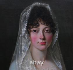 Portrait of a Young Woman, First Empire Period, Oil on Canvas, Early 19th Century