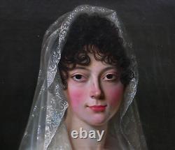 Portrait of a Young Woman, First Empire Period, Oil on Canvas, Early 19th Century