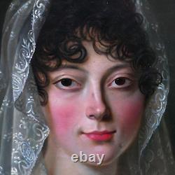 Portrait of a Young Woman, First Empire Period, Oil on Canvas, Early 19th Century