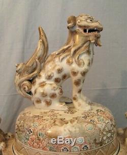 Pot Cover Japan Satsuma Earthenware Period Late Nineteenth Century