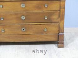 Provincial Commode from the Restoration Period in Solid Walnut, Early 19th Century