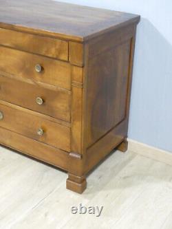 Provincial Commode from the Restoration Period in Solid Walnut, Early 19th Century