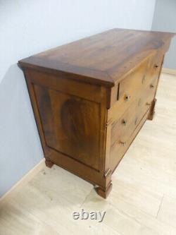 Provincial Commode from the Restoration Period in Solid Walnut, Early 19th Century