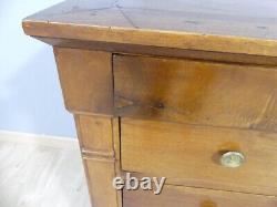 Provincial Commode from the Restoration Period in Solid Walnut, Early 19th Century