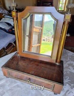 Psyche table mirror in mahogany, Louis XVI style. 19th century period.