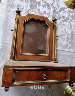 Psyche table mirror in mahogany, Louis XVI style. 19th century period.