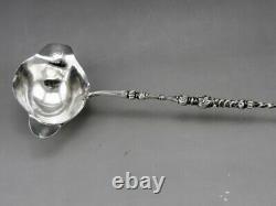 Punch Or Cream Ladle In Solid Silver And Bone, Era XIX