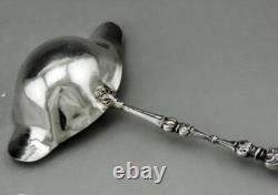 Punch ladle or cream in sterling silver and bone, 19th century