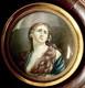 Quality Gouache Miniature On Paper Portrait Of Mary Magdalene, 19th Century