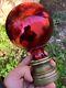 Rare 19th Century Staircase Boule & Red Eglomisé & Napoleon Iii Period