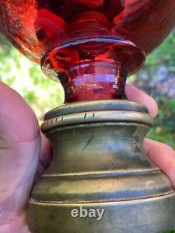 Rare 19th Century Staircase Boule & Red Eglomisé & Napoleon III Period