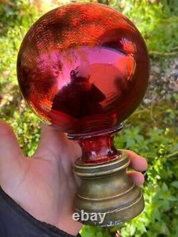 Rare 19th Century Staircase Boule & Red Eglomisé & Napoleon III Period