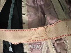 Rare Belle Époque black jet satin jacket & sequins Lisse & Cie Chaumont c. 1900
