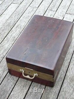 Rare Big Travel Box In Mahogany Signed Lemaire Epoque XIX