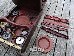 Rare Big Travel Box In Mahogany Signed Lemaire Epoque XIX