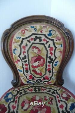 Rare Chair Harpist Napoleon III Nineteenth Swivel Seat To Restore