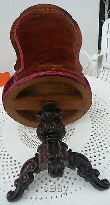 Rare Chair Harpist Napoleon III Nineteenth Swivel Seat To Restore