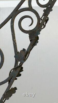 Rare Ensign Of Apothecary Or Pharmacy In Forged Iron, Era XIX