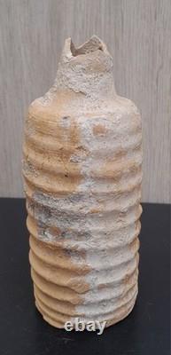 Rare Gallo-Roman terracotta drainage pipe, length 153 mm, diameter 53 mm