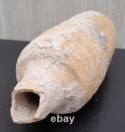 Rare Gallo-Roman terracotta drainage pipe, length 153 mm, diameter 53 mm
