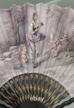 Rare Precious Grand Fan 19th Century