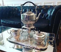 Rare Samovar / English Tea Service Victorian Silver Plated XIX