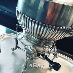 Rare Samovar / English Tea Service Victorian Silver Plated XIX