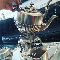 Rare Samovar / English Tea Service Victorian Silver Plated XIX