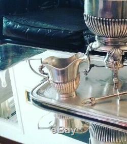 Rare Samovar / English Tea Service Victorian Silver Plated XIX