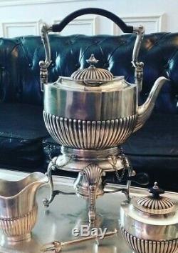 Rare Samovar / English Tea Service Victorian Silver Plated XIX