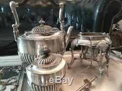 Rare Samovar / English Tea Service Victorian Silver Plated XIX