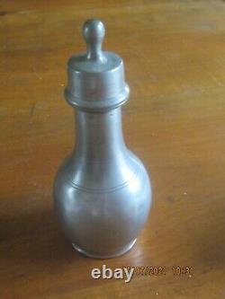 Rare Tin Bottle. The 19th Beginning Of The 20th Century. Not Signed