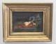 Rare Oil Nude Reclining In A Forest, Looking At A Pair Of Birds, 19th Century
