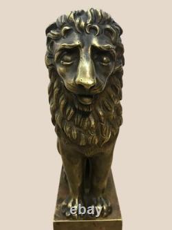 Rare pair of castle door stops in bronze Napoleon III period 19th century