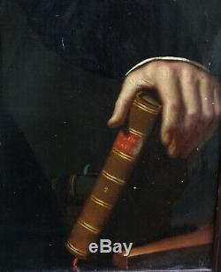 Raymond-rené Aiffre Portrait Of Man Epoque Louis Philippe Nineteenth Century Oil