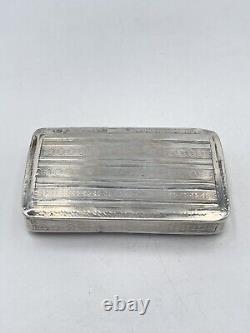 Ref 433 Pyrogenic Matchbox Smoker Object Silver 19th Century