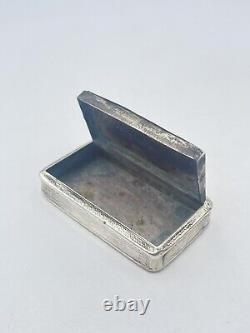 Ref 433 Pyrogenic Matchbox Smoker Object Silver 19th Century