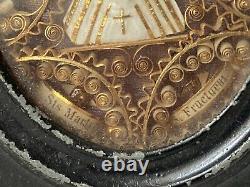 Reliquary Paperolles Multiples Relics Holy Virgin To Child Epoch XIX