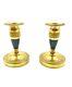 Restoration Period Pair Of Candlesticks With Double Patina 19th Century