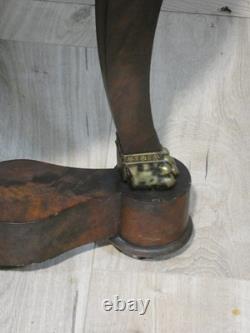 Restoration Side Table in Mahogany and Marble, Early 19th Century