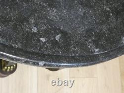 Restoration Side Table in Mahogany and Marble, Early 19th Century