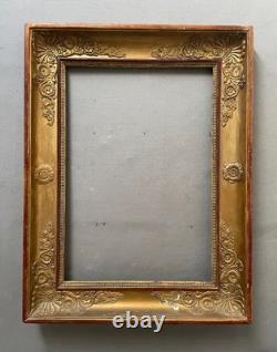Restoration-era frame, antique frame, gilded frame 55 x 42 cm