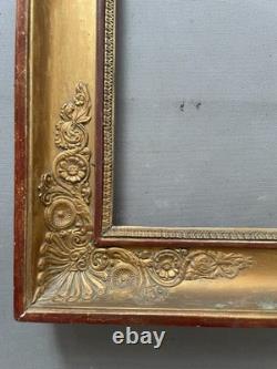 Restoration-era frame, antique frame, gilded frame 55 x 42 cm