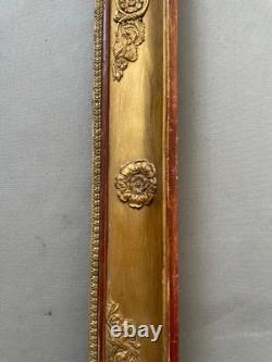 Restoration-era frame, antique frame, gilded frame 55 x 42 cm