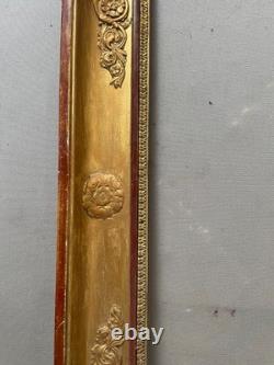 Restoration-era frame, antique frame, gilded frame 55 x 42 cm