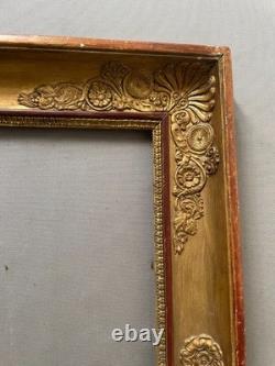 Restoration-era frame, antique frame, gilded frame 55 x 42 cm